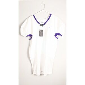 Nike Men's Football Jersey White‎ Purple Trim Size XXL New With Tags